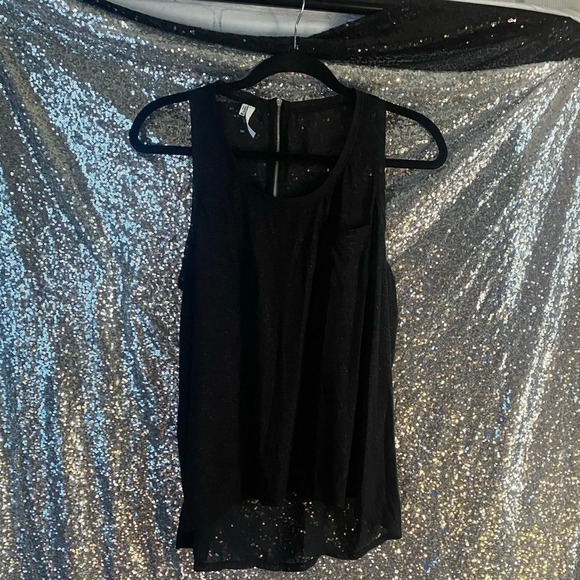 Studio Y Tops - 5/$20 Women’s Studio Y Black Sheer Racerback Tank Top‎ XL
